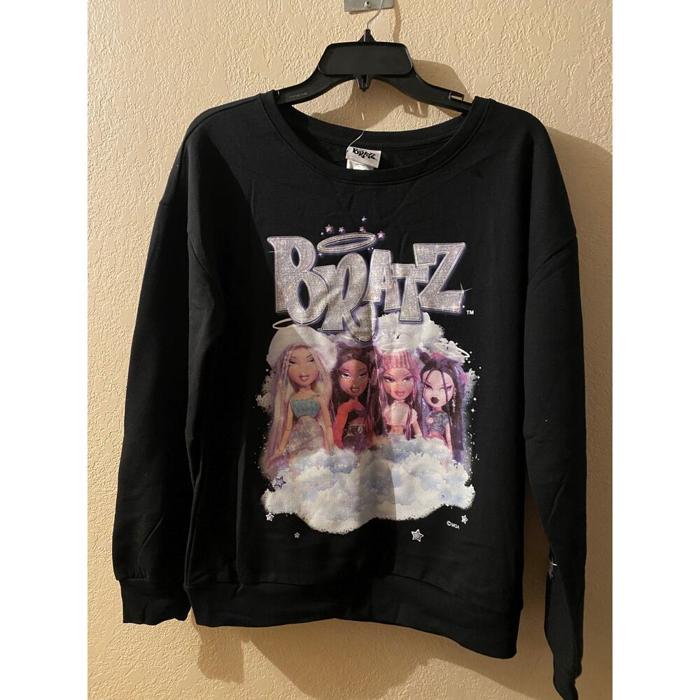 Bratz Womens Black Long Sleeve Shirt New Large